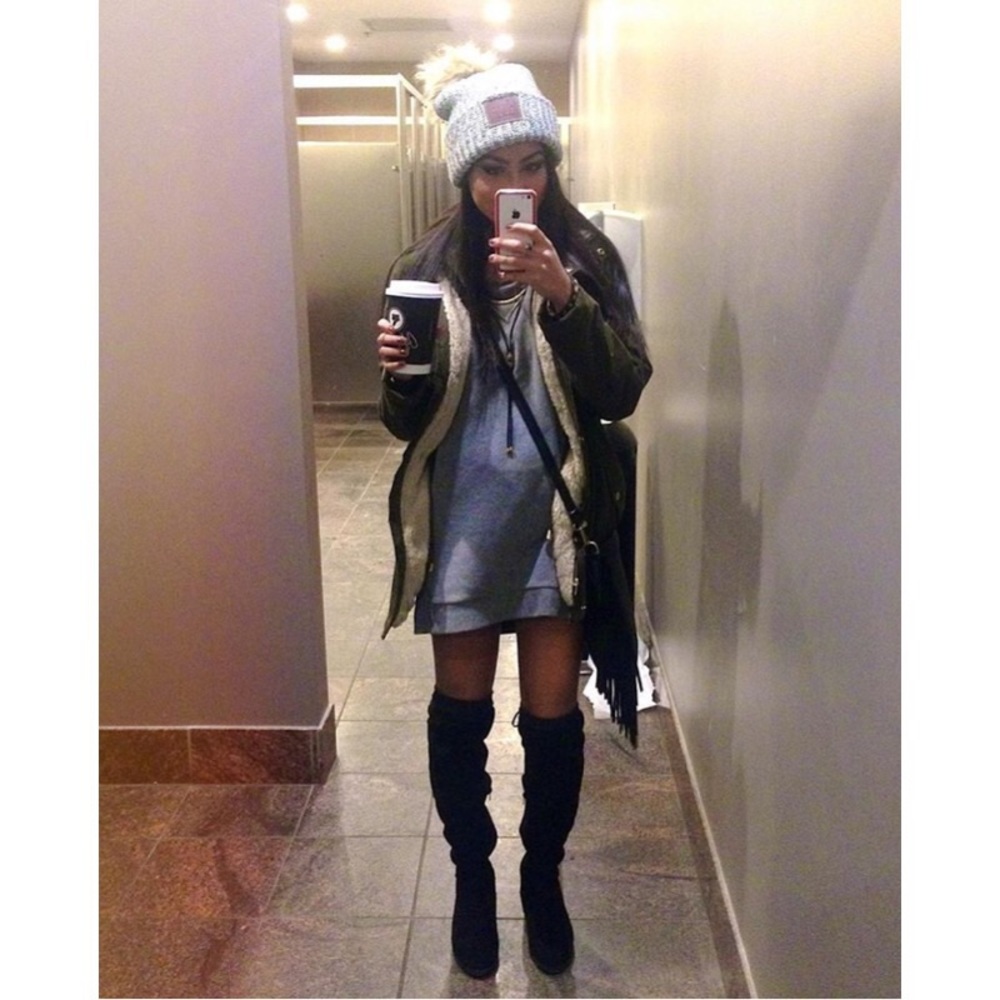Gray Sweater Dress